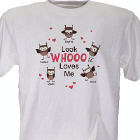 Look Whooo Loves Me Valentine T-shirt 33206x